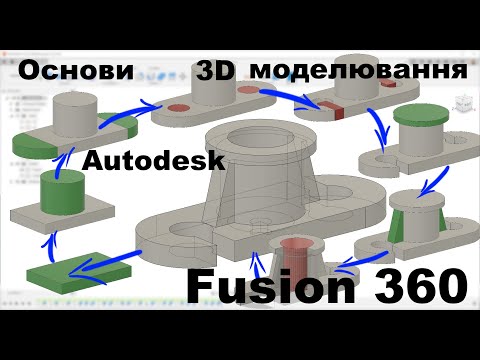 Видео: Fusion 360. Лекція 4. Основні принципи моделювання у Autodesk Fusion 360