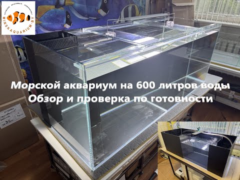 Видео: Будущий морской аквариум 600 литров. Интересный нижний самп.