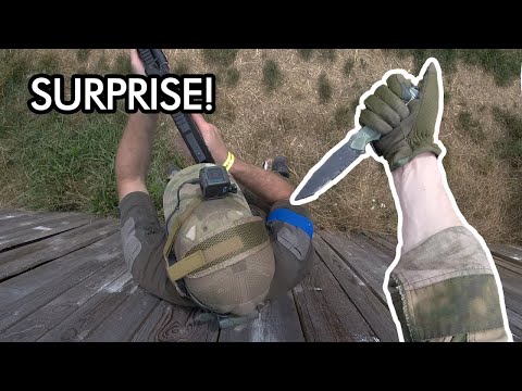 Видео: Мое самый нелепый фраг ножом на страйкболе. Раздача SSP18. На русском!