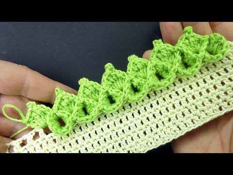 Видео: Чудесная кайма крючком - Объёмное вязание крючком