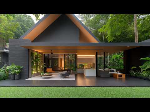 Видео: Роскошный минималистичный дизайн небольшого дома | Современный экологичный дом для устойчивой жизни