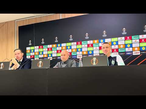 Видео: Пресконференция преди срещата между ФК Ферепцварош и Лудогорец Разград 