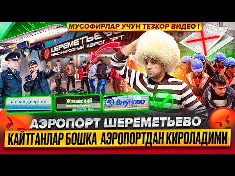 Видео: 🚨АЭРОПОРТ ШЕРЕМЕТЬЕВО ОРТГА КАЙТГАНЛАР😱КАЙСИ АЭРОПОРТ КЕЛА ОЛАДИ🚨#bilet#аэропорт#рек#reels#рассия