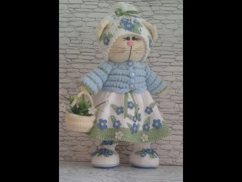 Видео: Кошечка в стиле Тильда вязаная крючком , видео мастер-класс