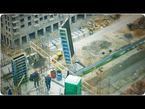 Видео: Крановщик. Работа в ветер. Сутки на высоте. The crane operator. Work in the wind.