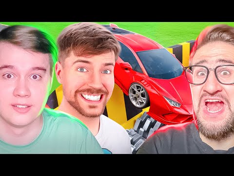 Видео: MRBEAST: Lamborghini vs Измельчитель - Реакция с COFFI
