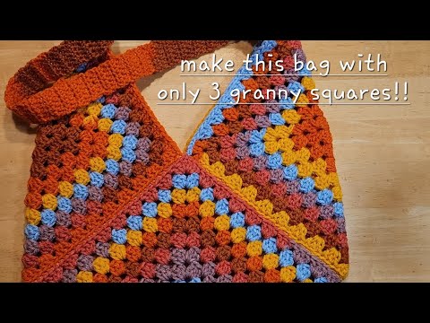 Видео: Мастер-класс по созданию сумочки в стиле бохо-шик «бабушкин квадрат». Быстрая и простая выкройка ...