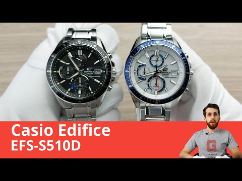 Видео: Ежедневные хронографы Edifice / Casio EFS-S510D-1A и Casio EFS-S510D-7B