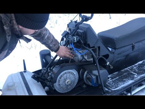 Видео: Буран езда по первому снегу.