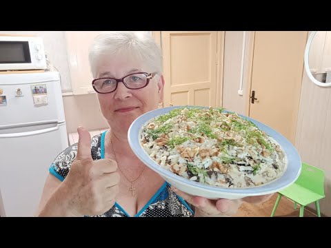 Видео: К такой жаре мы не привыкли😱. / Салат" Вдохновение" с курицей и грибами🥗👍.