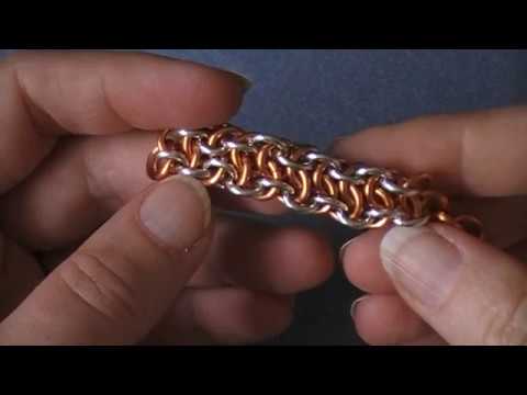 Видео: How to make - Как плести цепь Хвост Гадюки - vipera berus chainmaille weave