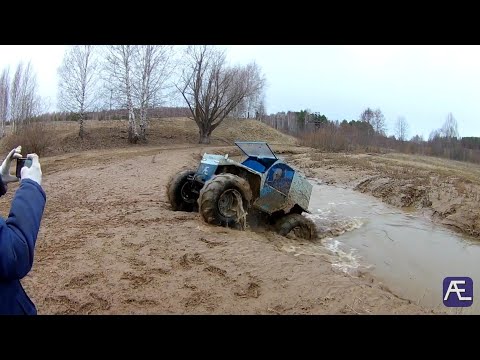 Видео: Новые колеса для вездехода. Обкатка КФ-97.