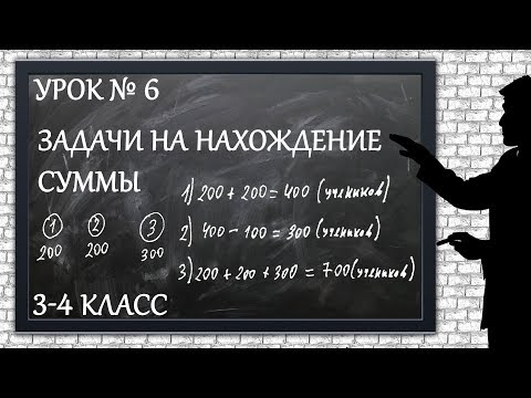 Видео: Изучаем математику с нуля / Урок № 6 / Задачи на нахождение суммы