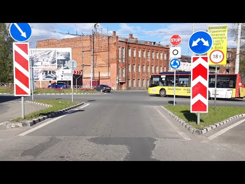 Видео: Вождение по городу с учеником. Новые знаки стоп. Часть 1.