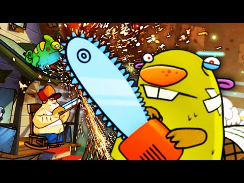 Видео: АТАКА ЛЕГЕНДАРНЫХ БОБРОВ? Толстяк против Болотных Монстров в игре Swamp Attack