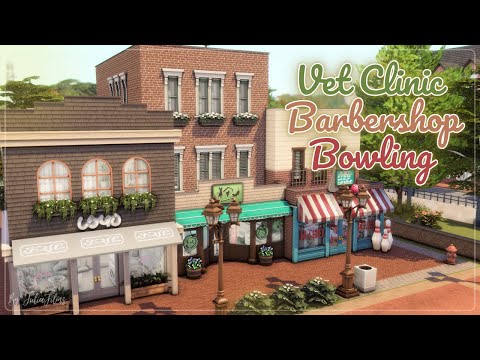 Видео: ВетКлиника🐾Боулинг🎳Салон💅🏻 │Строительство│VetClinic Barber Bowling│SpeedBuild│NO CC [The Sims 4]