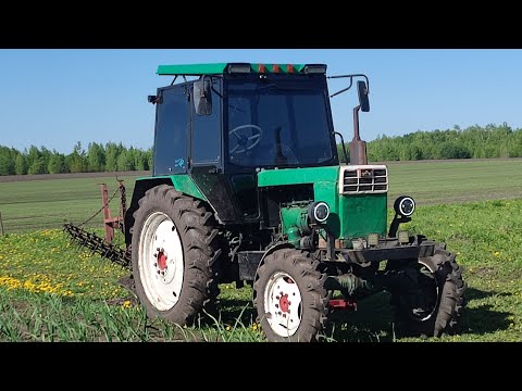 Видео: Весенняя вспашка на тракторе Т-40АМ