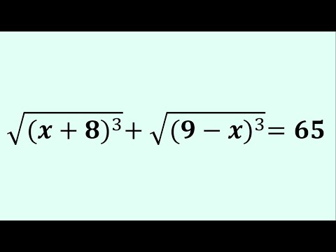 Видео: Достаточно ли вы умны, чтобы решить это радикальное уравнение? | Алгебра