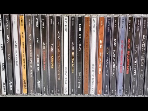 Видео: Обзор моей коллекции AC/DC на CD. My AC/DC collection review