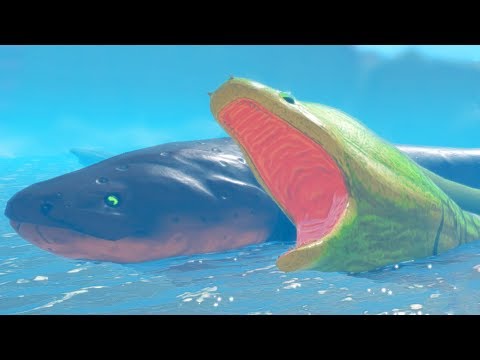 Видео: ЗЕЛЕНАЯ МУРЕНА ПРОТИВ ЭЛЕКТРИЧЕСКОГО УГРЯ | Feed and Grow Fish