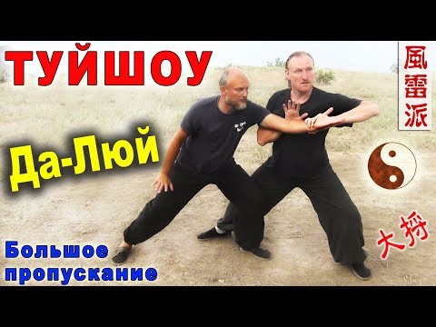Видео: Тайцзи-туйшоу. Продвинутая форма толкающих рук: Да-Люй (大捋) на 2 шага. Тайцзицюань Ветер-Гром