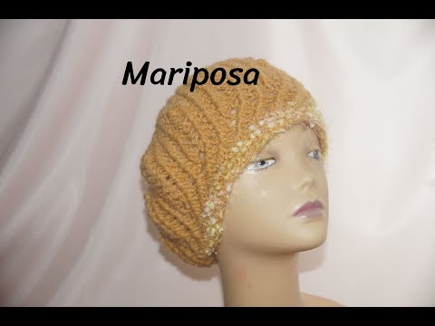 Видео: Объемный берет крючком !!!! Gorro de ganchillo.Cap crochet ( # 19)