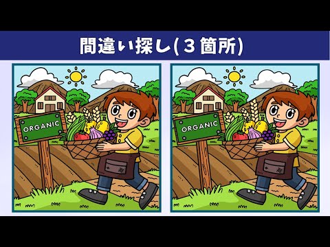 Видео: Найдите 3 отличия | Иллюстрация Версия #1077