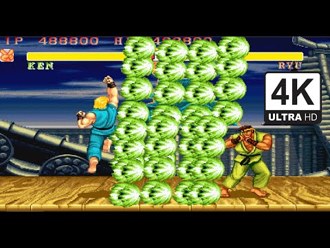 Видео: Street Fighter II Super | Прохождение Кена (1992) [4K 60FPS] 🔥 Эффекты зелёных волн