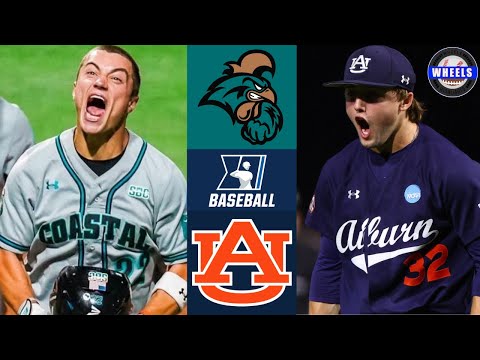 Видео: №13 Coastal Carolina против №4 Auburn (СУПЕР!) | Суперрегиональные соревнования G1 | Лучшие момен...