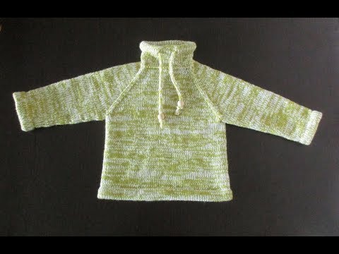 Видео: Детская толстовка спицами. Часть 1