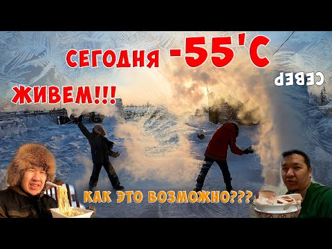 Видео: Сегодня -55'C - ЖИВЕМ!!! Как это возможно на севере???