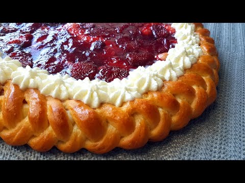 Видео: Пирог с Клубникой рецепт // Strawberry pie recipe // How to make at home