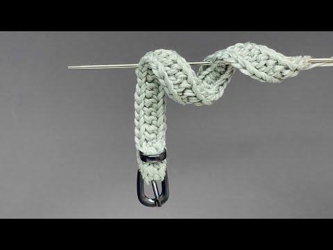 Видео: Больше не собираюсь покупать ремни в магазине! Простой плоский ремешок спицами!