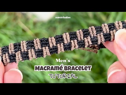 Видео: Как сделать мужской браслет в технике макраме