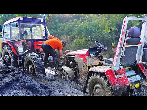 Видео: Начало деревенского безумия - Тракторное внедорожное шоу Гунтровице | Часть II