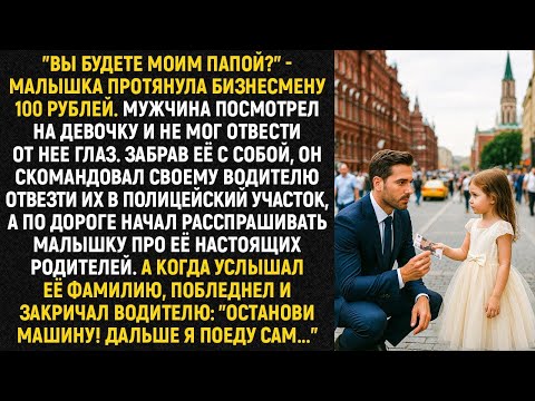 Видео: "Вы будете моим папой?" - малышка протянула бизнесмену 100 рублей. Мужчина посмотрел на девочку и...