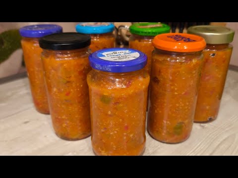 Видео: Огонёк(аджика)на зиму из пожилого кабачка. 🎃🍆🥣