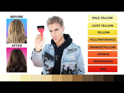 Видео: Самый простой способ сделать цветовую заливку (из блондинки в брюнетку)