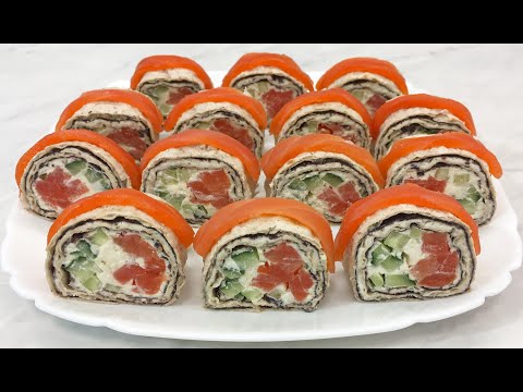 Видео: НОВЫЙ ХИТ!!! Роллы в Лаваше Отличная Закуска на Новый Год 2022!!! / Rolls in Lavash