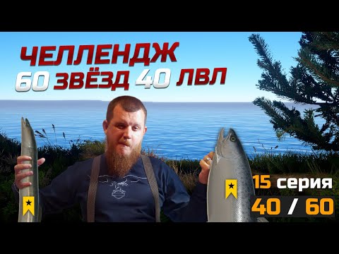 Видео: 60 ТРОФЕЕВ НА 40 ЛВЛЕ ● Челлендж ● 15 Серия ● Русская Рыбалка 4