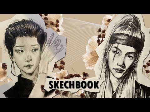 Видео: Обзор старого скетчбука / KPOP