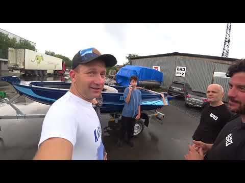 Видео: ПЕРВАЯ в жизни НОВЕНЬКАЯ лодка! Bro 4.2 Цена? Качество? Сертификация? Создание, обзор испытания.