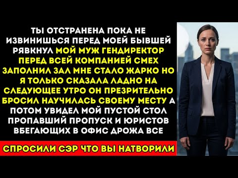 Видео: Мой муж-директор отстранил меня перед всем офисом — а к утру я стала владелицей его компании