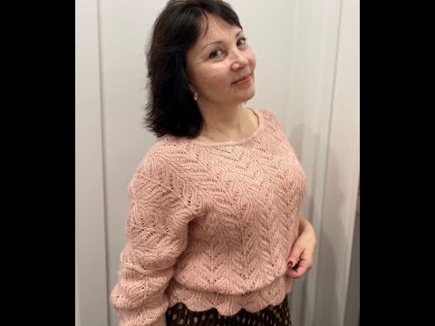 Видео: Ажурная кофта спицами  ALIZE ANGORA GOLD SIMLI  АЛИЗЕ АНГОРА ГОЛД СИМЛИ