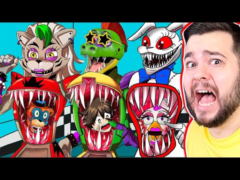 Видео: ВНУТРИ РОКСИ, МОНТИ И ВАННИ FNAF Security Breach МУЛЬТЫ