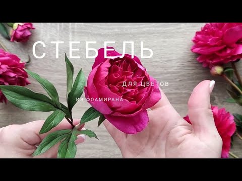 Видео: DIY Стебель для цветов из фоамирана.
