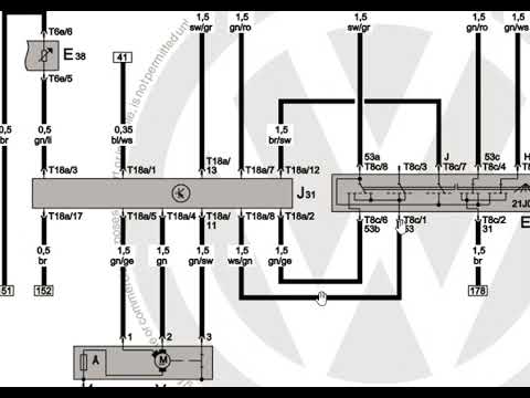 Видео: Golf IV электросхема стеклоочистителей и омывателя