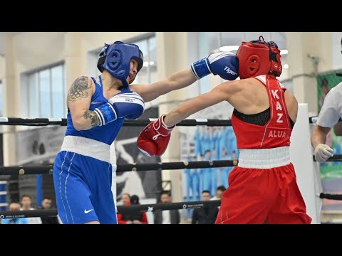 Видео: Бокс. Отбор на лицензионный турнир. Женщины. 50кг. Алуа Балқыбекова – Назым Қызайбай
