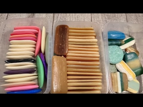 Видео: Обзор моих обмылков, что я с ними делаю/Soap ASMR/ Overview of my soaps, what I do with them.