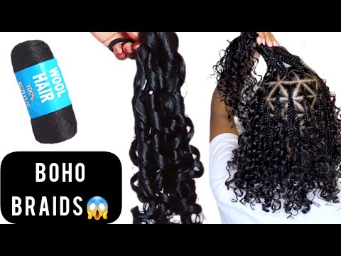 Видео: Ого 😱 Я ЗАПЛЕТЕЛА КОСЫ В СТИЛЕ БОХО ИЗ БРАЗИЛЬСКОЙ ШЕРСТИ + КАК СОХРАНИТЬ КУДРЯВКИ ✅️